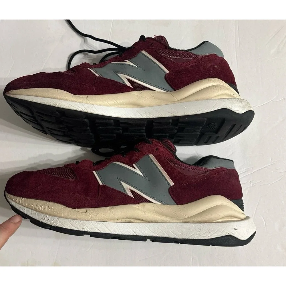 New Balance 574 Burgundy Sneakers (sz. 10 men's)